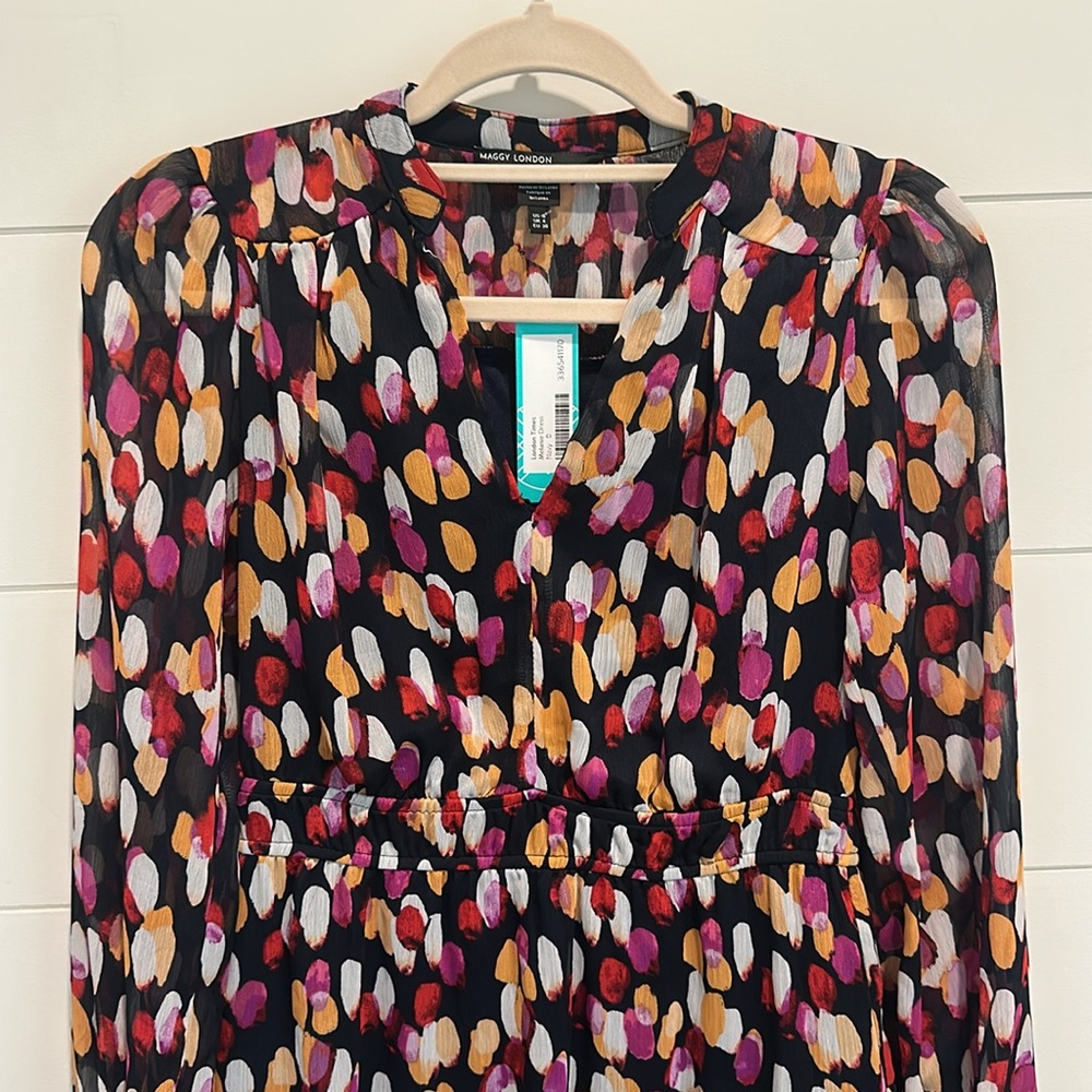 NWT Longsleeve Colorful Dress - Picture 2 of 7
